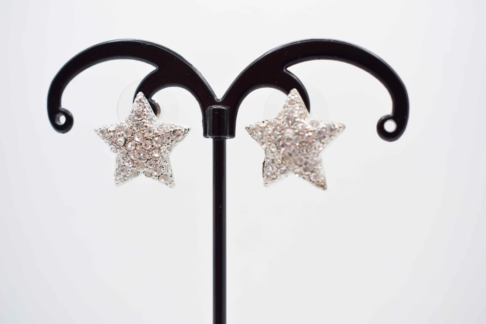 ORECCHINI STELLA ARGENTO STRASS