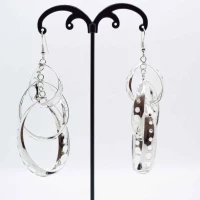 ORECCHINI MULTICERCHIO ARGENTO