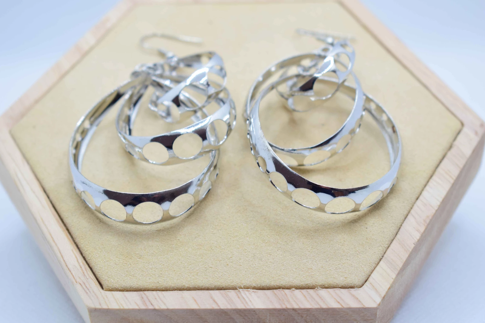 ORECCHINI MULTICERCHIO ARGENTO