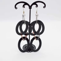 ORECCHINI MULTICERCHIO ARGENTO 2
