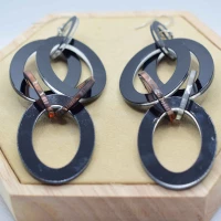 ORECCHINI MULTICERCHIO ARGENTO 2