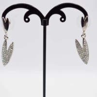 ORECCHINI CHELA GRANCHIO ARGENTO STRASS