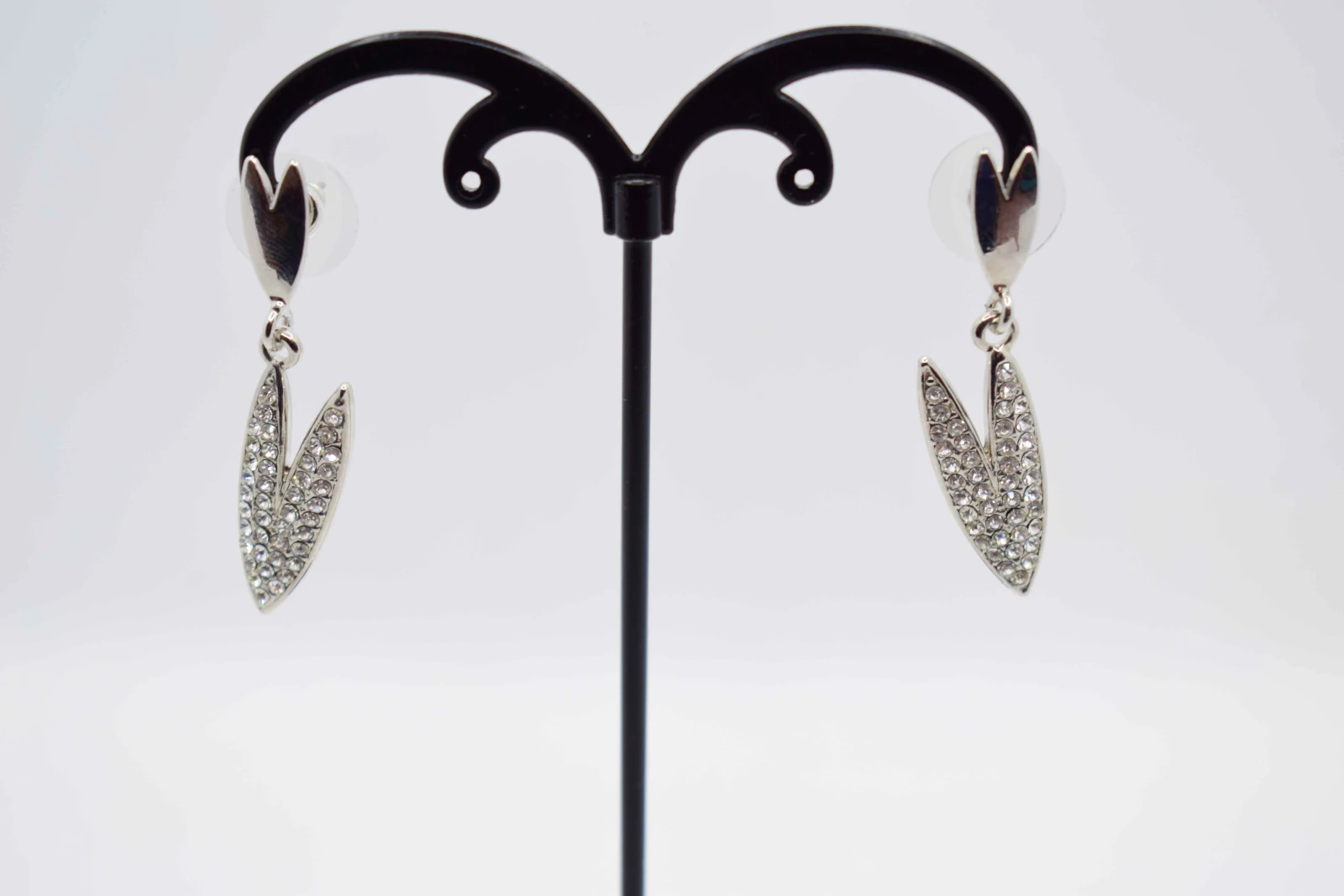 ORECCHINI CHELA GRANCHIO ARGENTO STRASS