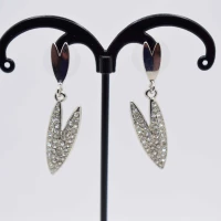 ORECCHINI CHELA GRANCHIO ARGENTO STRASS
