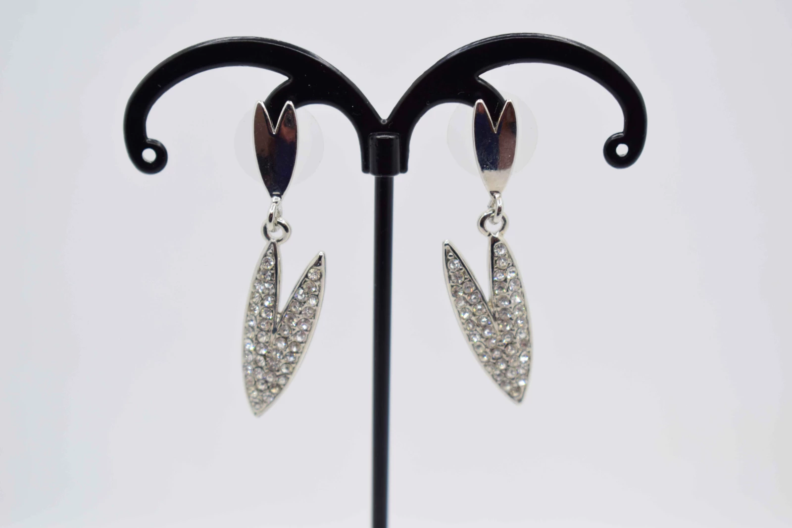 ORECCHINI CHELA GRANCHIO ARGENTO STRASS