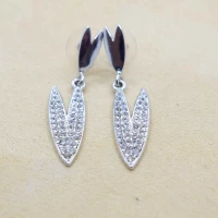 ORECCHINI CHELA GRANCHIO ARGENTO STRASS