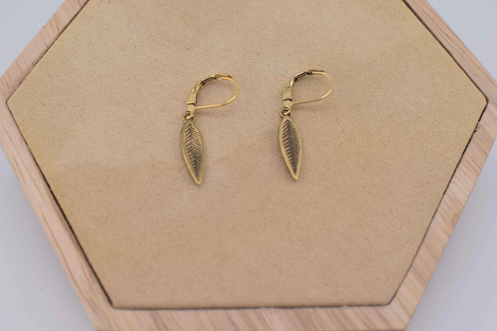 ORECCHINI PIUMA ORO