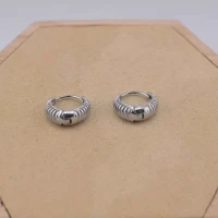 ORECCHINI CERCHIO OTTONE ARGENTO
