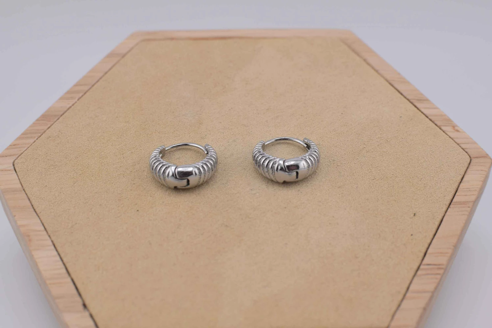ORECCHINI CERCHIO OTTONE ARGENTO