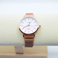 OROLOGIO CINGHIA IN ACCIAIO ROSA CALAMITA E QUADRANTE ROSA