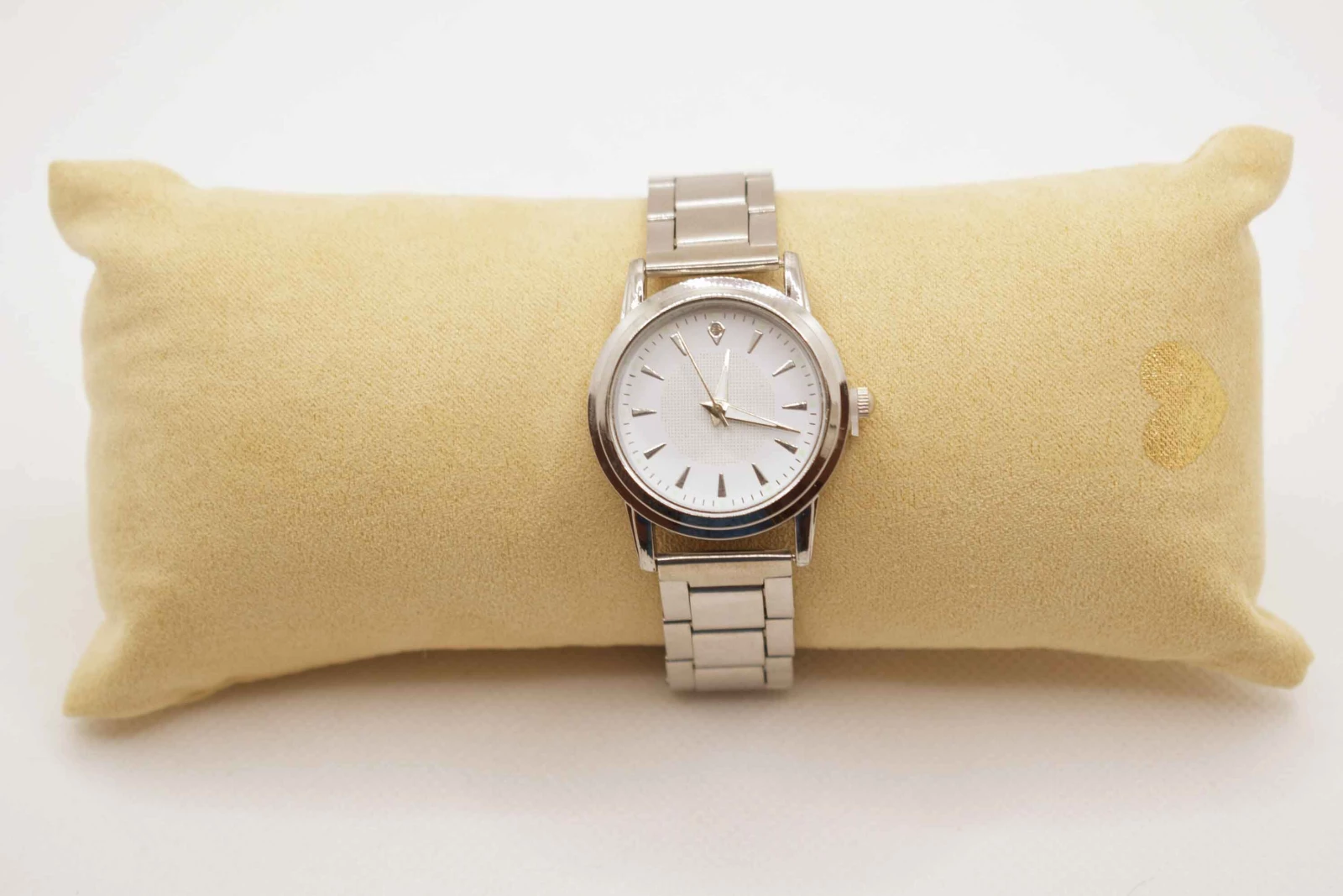 OROLOGIO CINGHIA MAGLIE ACCIAIO ARGENTO QUADRANTE BIANCO