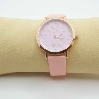 OROLOGIO CINGHIA CUOIO ROSA QUADRANTE ROSA STELLE