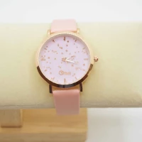 OROLOGIO CINGHIA CUOIO ROSA QUADRANTE ROSA STELLE