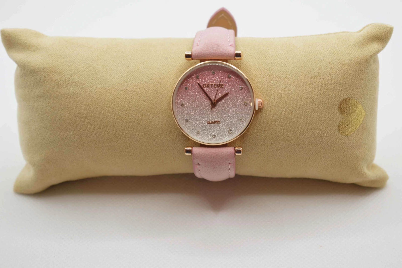 OROLOGIO CINGHIA CUOIO ROSA QUADRANTE ROSA BRILLANTINATO
