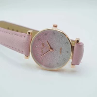 OROLOGIO CINGHIA CUOIO ROSA QUADRANTE ROSA BRILLANTINATO