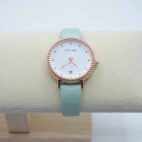 OROLOGIO CINGHIA CUOIO VERDE CHIARO QUADRANTE BIANCO