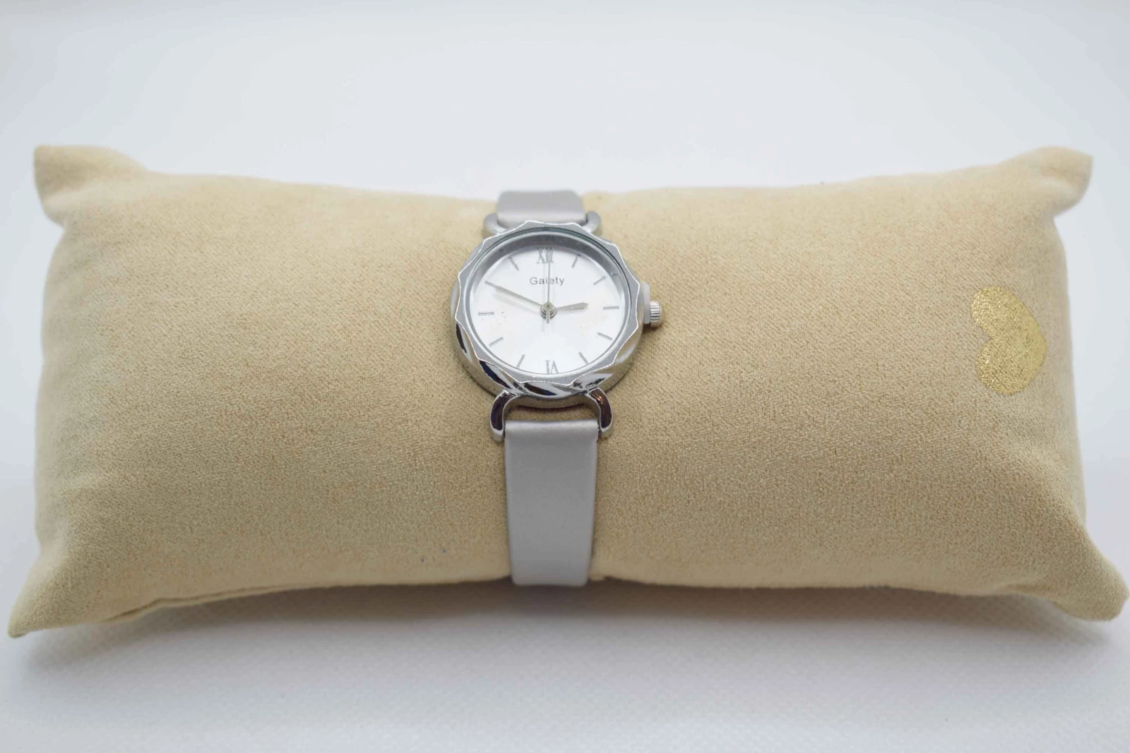 OROLOGIO CINGHIA CUOIO GRIGIO QUADRANTE ARGENTO BIANCO