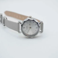 OROLOGIO CINGHIA CUOIO GRIGIO QUADRANTE ARGENTO BIANCO