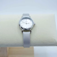 OROLOGIO CINGHIA CUOIO GRIGIO QUADRANTE ARGENTO BIANCO