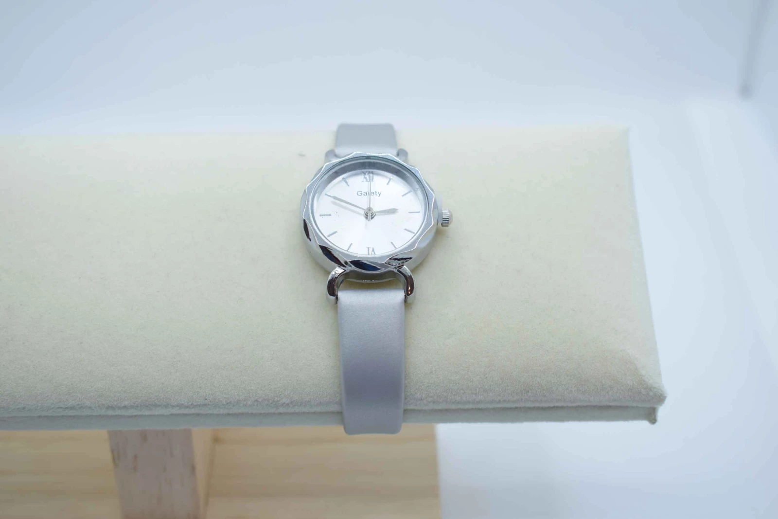 OROLOGIO CINGHIA CUOIO GRIGIO QUADRANTE ARGENTO BIANCO