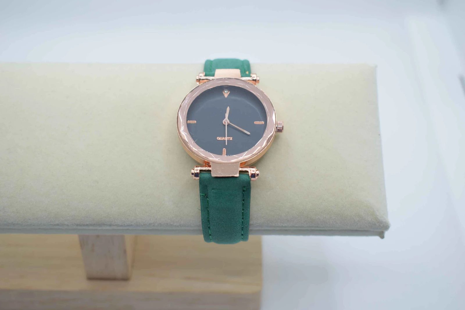 OROLOGIO CINGHIA CUOIO VERDE SCURO QUADRANTE NERO
