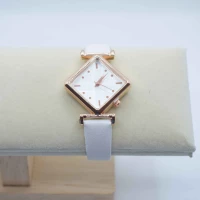 OROLOGIO CINGHIA CUOIO BIANCO QUADRANTE ROMBO BIANCO