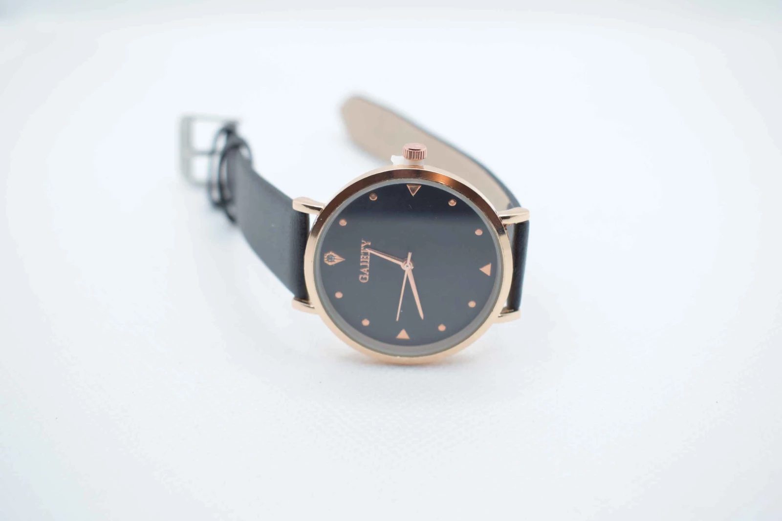 OROLOGIO CINGHIA CUOIO NERO QUADRANTE NERO 2