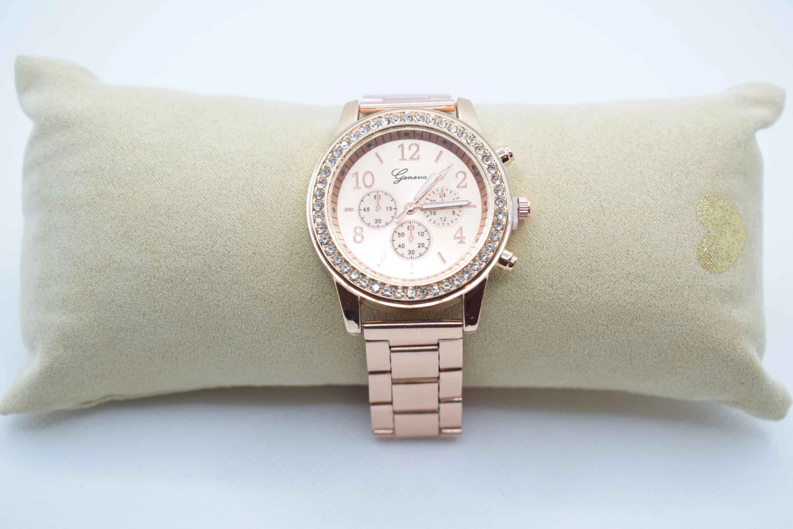 OROLOGIO CINGHIA ACCIAIO ROSA QUADRANTE ROSA STRASS