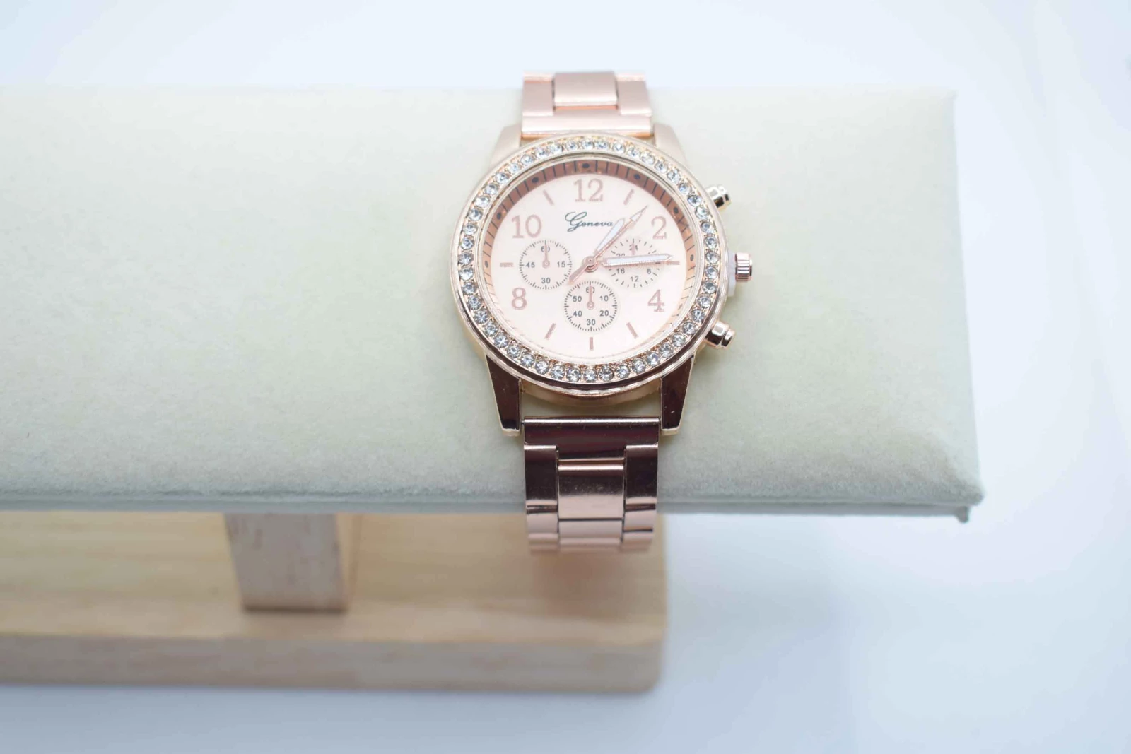 OROLOGIO CINGHIA ACCIAIO ROSA QUADRANTE ROSA STRASS