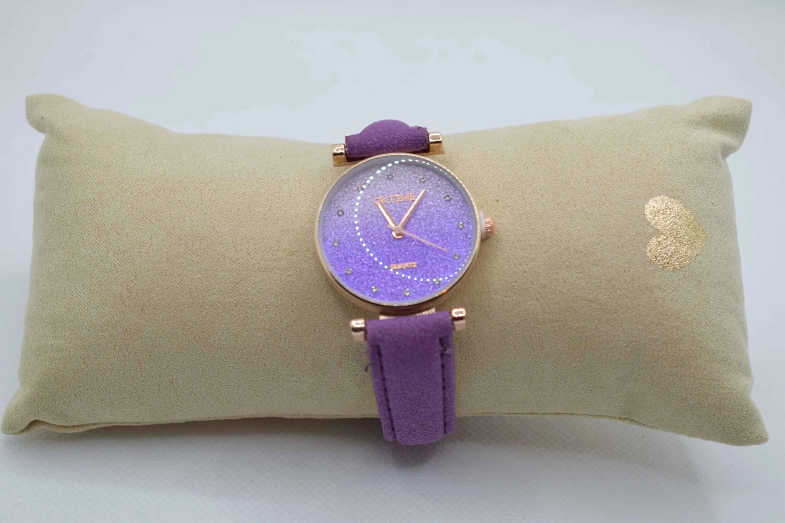 OROLOGIO CINGHIA CUOIO VIOLA QUADRANTE VIOLA BRILLANTINATO