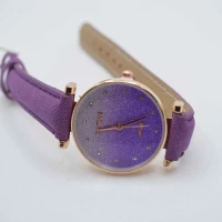 OROLOGIO CINGHIA CUOIO VIOLA QUADRANTE VIOLA BRILLANTINATO