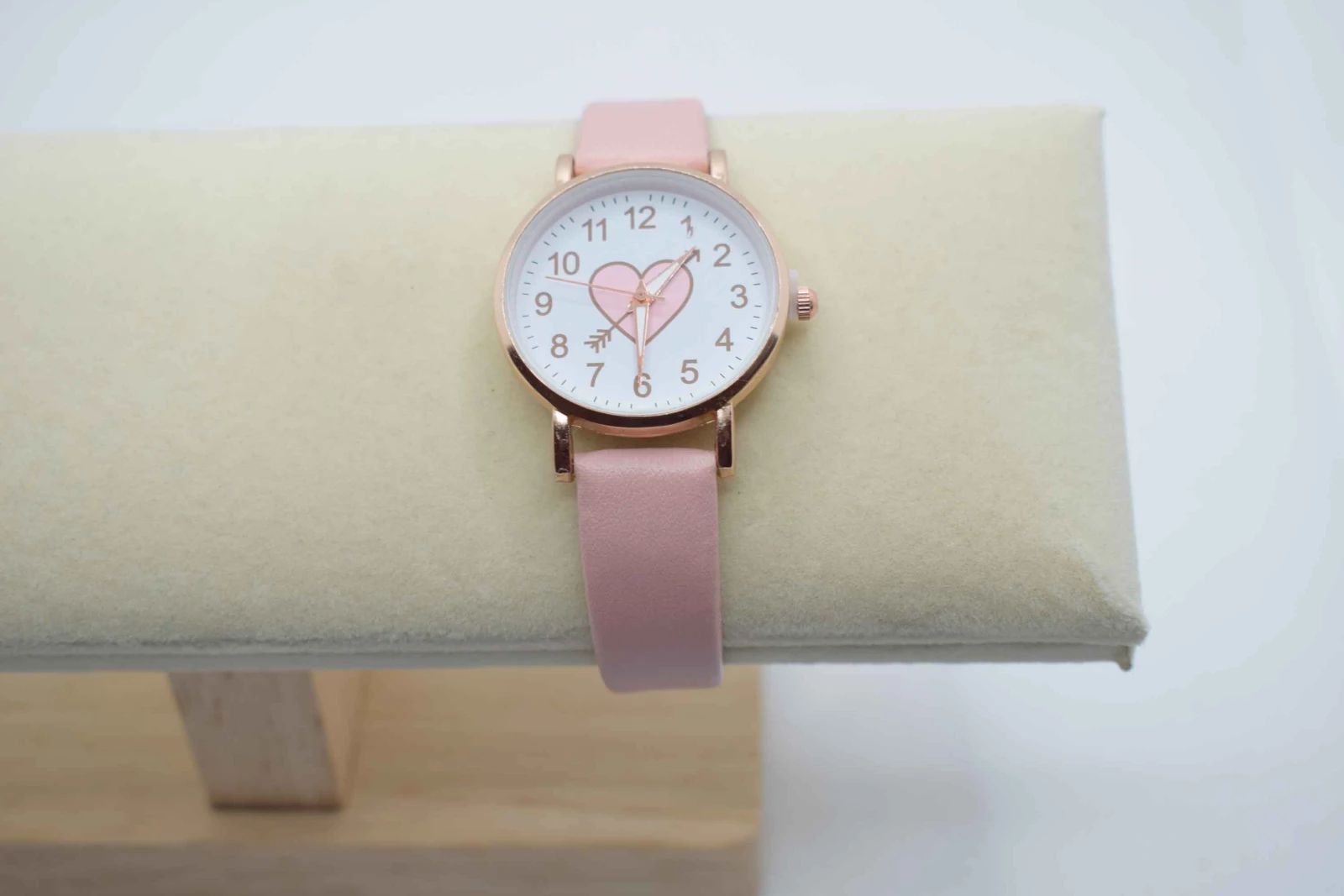 OROLOGIO CINGHIA CUOIO ROSA QUADRANTE CUORE CUPIDO