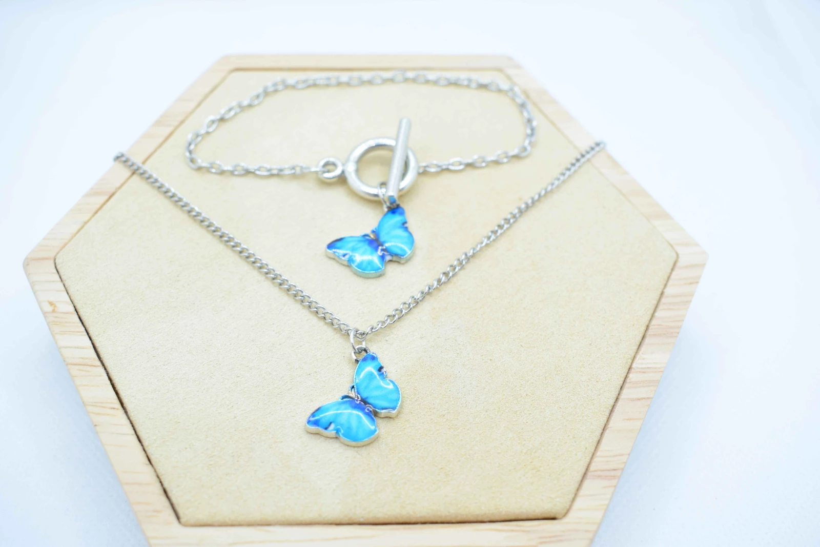 SET FARFALLA BLU (BRC057+CLL104)