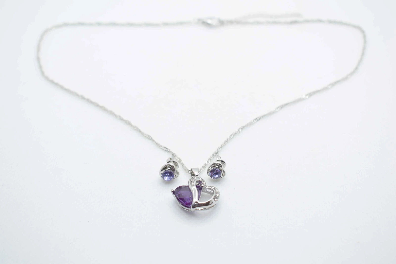 SET CUORE BRILLANTE BLU (CLL122+RCC108)