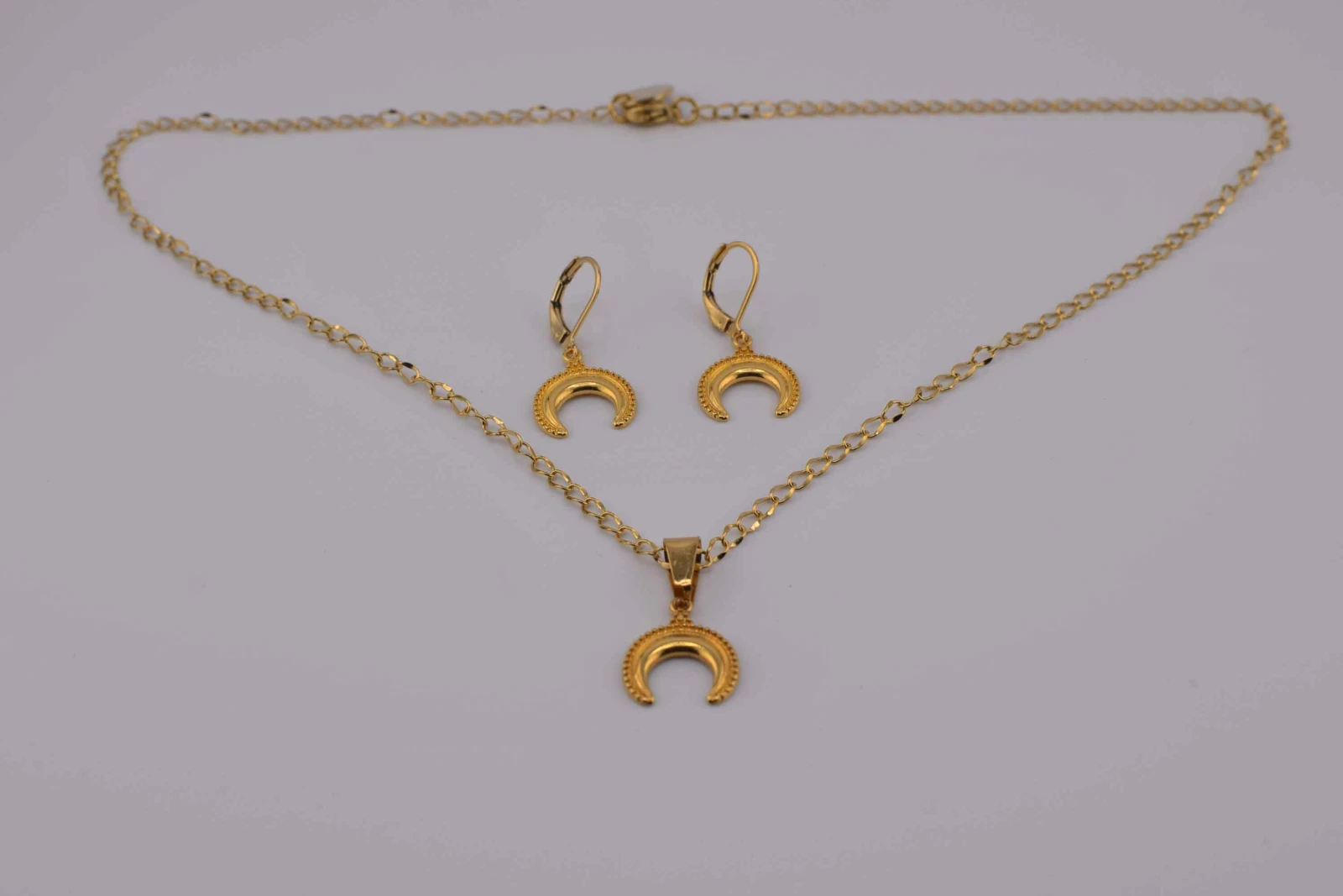 SET CORNO MEZZO CERCHIO ORO (CLL144+RCC116)