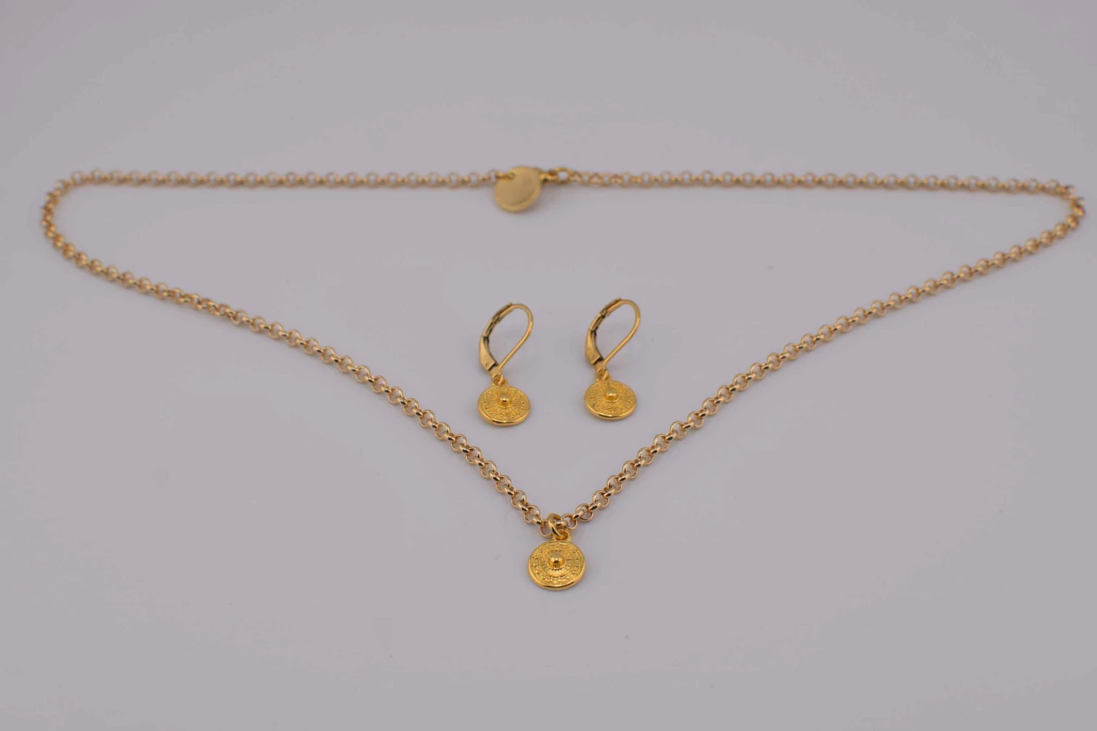 SET CIONDOLO ROTONDO ORO (CLL146+RCC119)