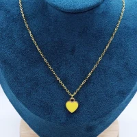 COLLANA CUORE GIALLO