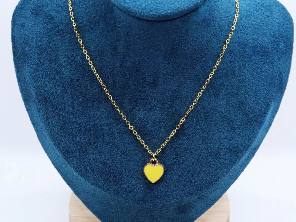 COLLANA CUORE GIALLO