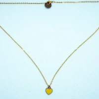 COLLANA CUORE GIALLO