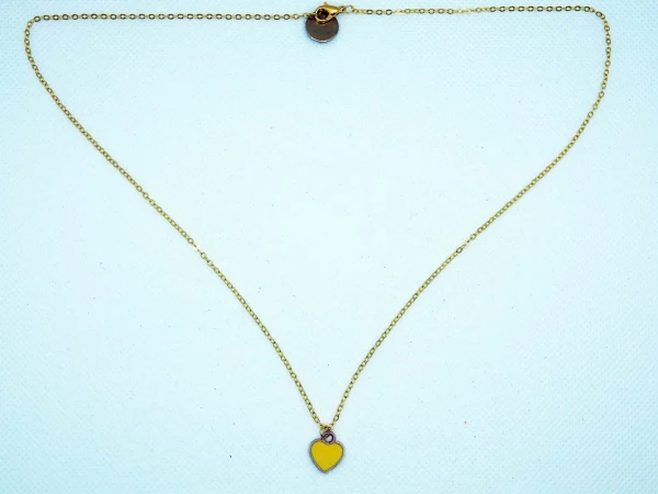 COLLANA CUORE GIALLO