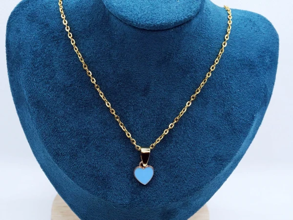 COLLANA CUORE BLU