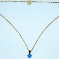 COLLANA CUORE BLU