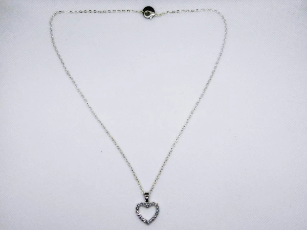 COLLANA CUORE DI STRASS