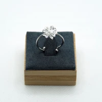 ANELLO ARGENTO CON QUADRIFOGLIO