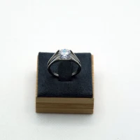 ANELLO SOLITARIO ARGENTO CON DIAMANTE