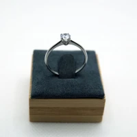 ANELLO SOLITARIO ARGENTO CON PUNTO LUCE