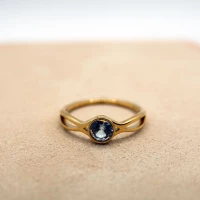 ANELLO SOLITARIO ORO GIALLO CON DIAMANTE