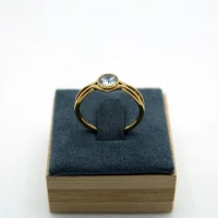 ANELLO SOLITARIO ORO GIALLO CON DIAMANTE
