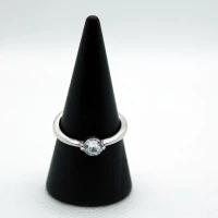 ANELLO SOLITARIO ARGENTO CON PUNTO LUCE 2