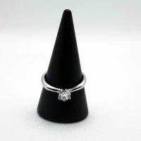 ANELLO SOLITARIO ARGENTO CON PUNTO LUCE 3